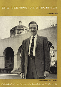 Richard Feynman, seen here on the cover of the February 1960 issue of 'Engineering and Science,' in which his 1959 talk 'There's Plenty of Room at the Bottom' was first published.