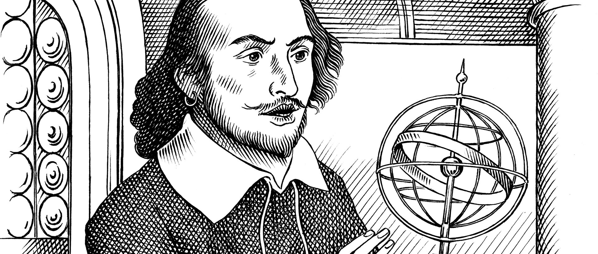 Shakespeare's world. Гамлет рисунок. Уильям Шекспир картинки карандашом. Мультяшный Режиссёр Шекспир.